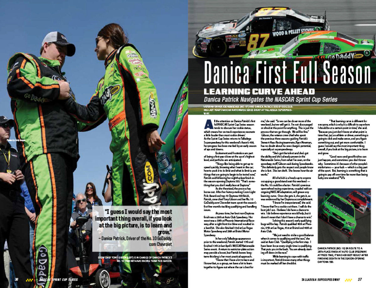 NASCAR Magazine Editorial Spread