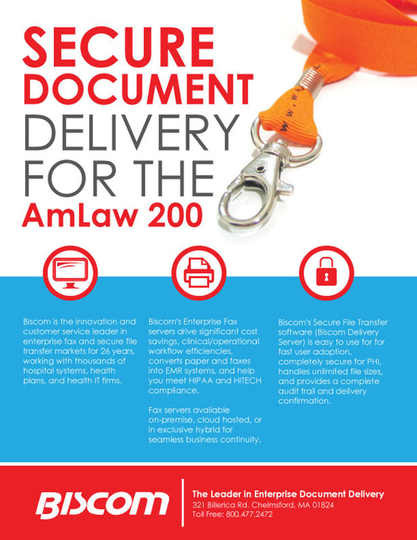Biscom Enterprise Document Delivery Sheet